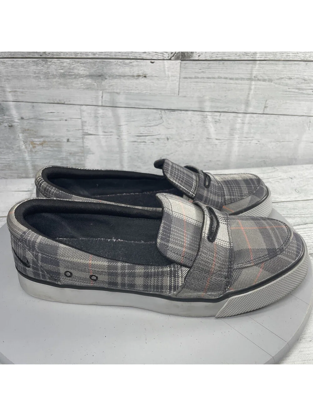 Nike 6.0 Balsa Loafer SB Womens Slip-On Skateboard Shoes Sz 8.5 Gray